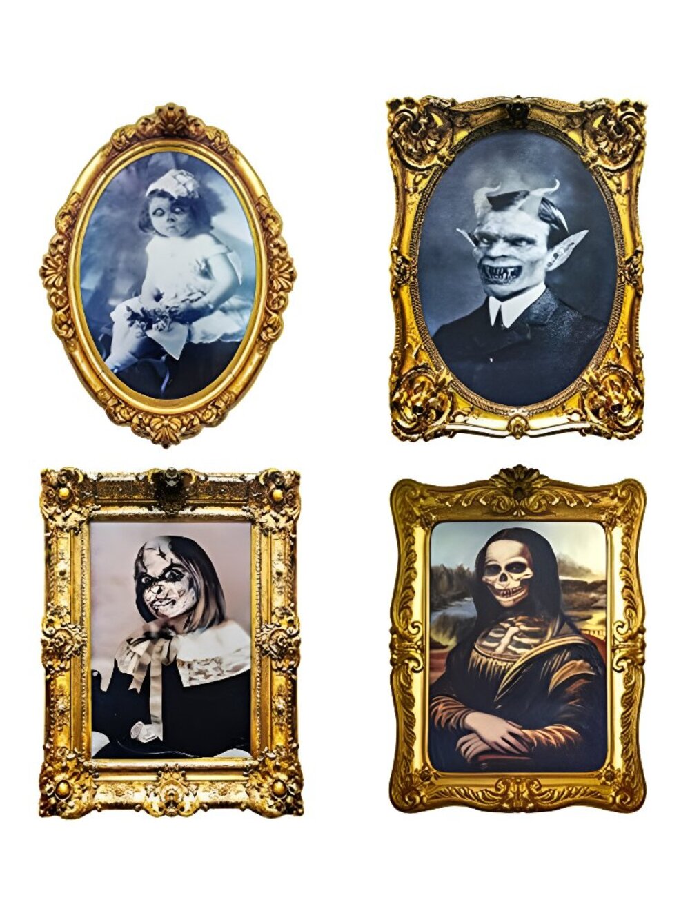 Halloween Decorations Indoor, Haunted Scary Changing Face Pictures